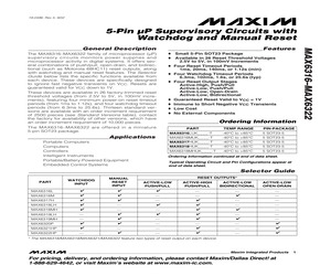 MAX6316MUK33CX-T.pdf