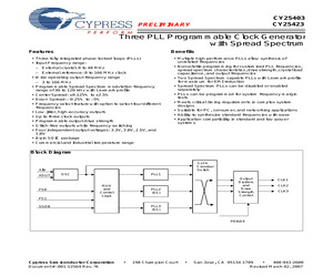 CY25423FSXC.pdf