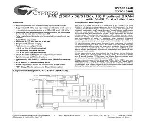 CY7C1354B-225BZI.pdf
