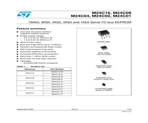 M24C01-WDW3TG/W.pdf
