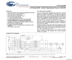 CY7C1218H-133AXC.pdf