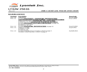 LY62W25616ML-55LLI.pdf