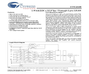 CY7C1214H-133AXI.pdf