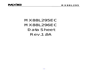 MX88L296ECG.pdf
