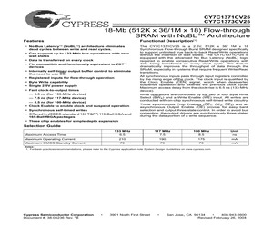 CY7C1373CV25-100BGI.pdf