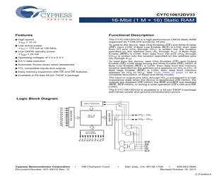 CY7C10612DV33-10ZSXI.pdf