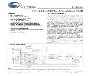 CY7C1297H-133AXI.pdf
