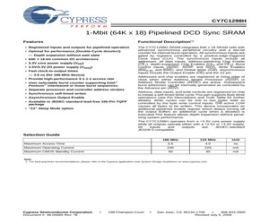 CY7C1298H-133AXI.pdf