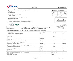 BSL307SP L6327.pdf