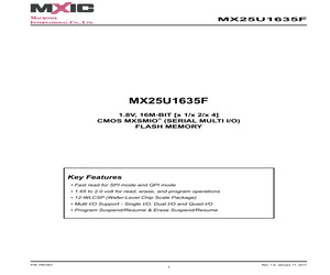 MX25U1635FBAI-10GTR.pdf