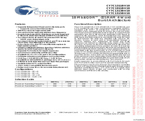 CY7C1313BV18-250BZC.pdf