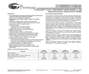 CY7C0852AV-133AXCT.pdf
