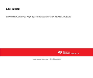 LMH7322SQ/NOPB.pdf