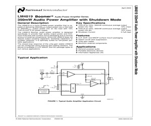 LM4819LDX/NOPB.pdf