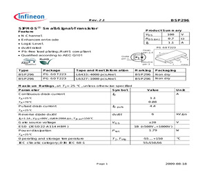 BSP296L6327HTSA1.pdf