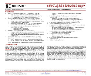 VIRTEX-E EXTENDED MEMORY: INTRODUCTION AND ORDERING INFORMATION.pdf