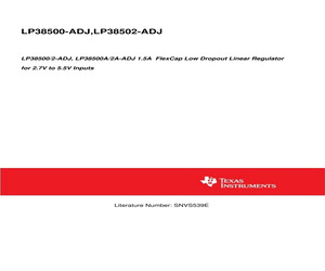 LP38500SDX-ADJ/NOPB.pdf