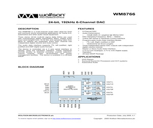 WM8766GEDS/RV.pdf