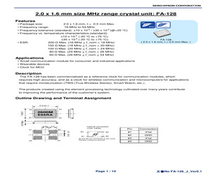 FA-128 27.000000MHZ 10.0 +30.0-30.0.pdf