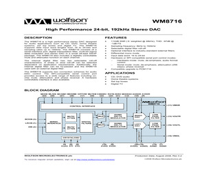 WM8716SEDS/RV.pdf