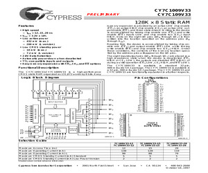 CY7C109V33-12ZC.pdf