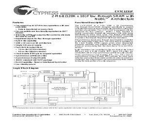 CY7C1231F-100AXC.pdf