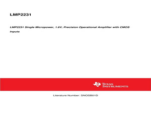 LMP2231AMAE/NOPB.pdf