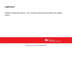 LMP2231AMFE/NOPB.pdf